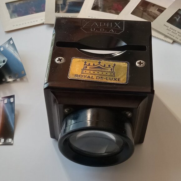 Vintage Zadiix Slide Viewer, Royal De-Luxe, with 6 Slides - Picture 15 of 15